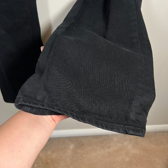 Goldsign Boot Cut Jeans Womens Size 30 Black High Rise High Waist Minimal - Picture 7 of 12